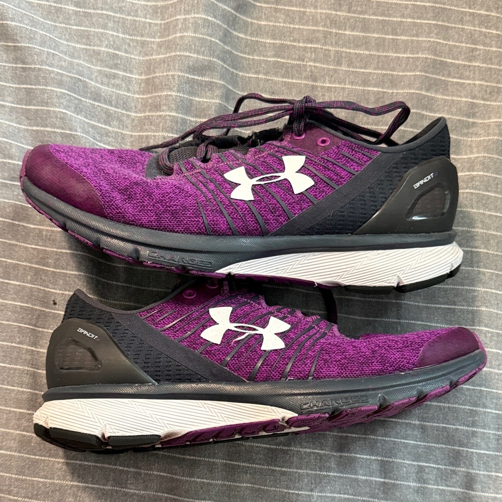 Under Armour Women's Purple and Black Athletic Shoes